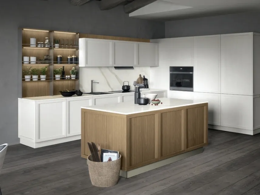 Cucina Classica con isola Bellaria 03 di Forma Cucine