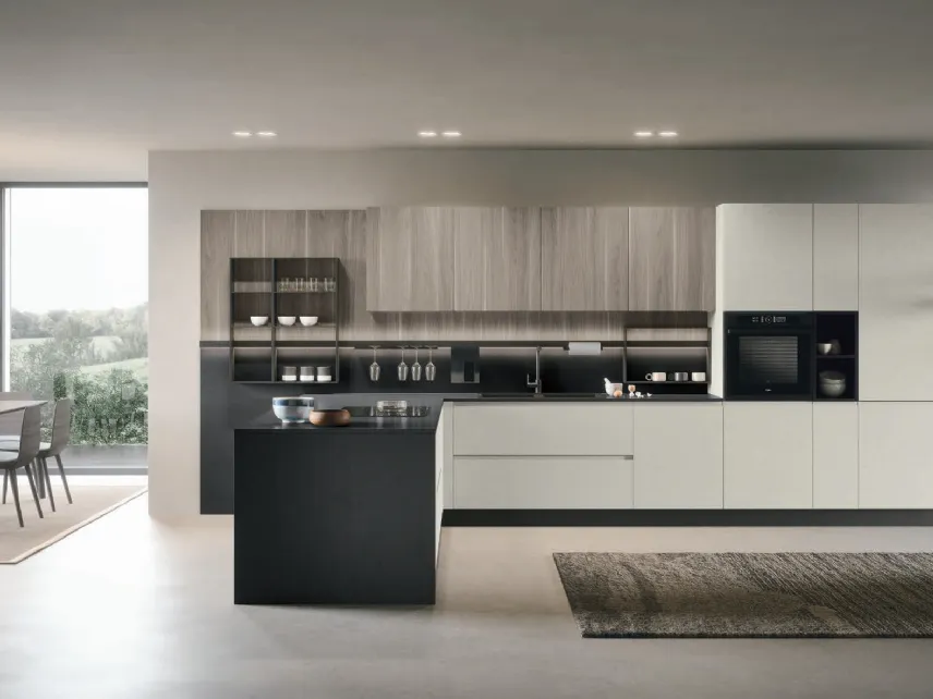 Cucina Moderna con penisola Joy 02 di Forma Cucine