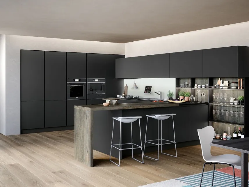 Cucina Moderna con penisola Trend Grip Gola Home 01 di Forma Cucine